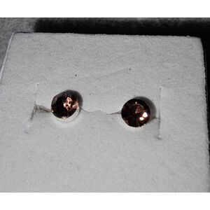 Silver stud earrings